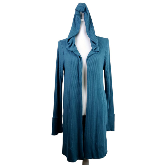 Athleta SZ S Harmony Wrap Cardigan Borealis Green #882495 - Picture 2 of 6